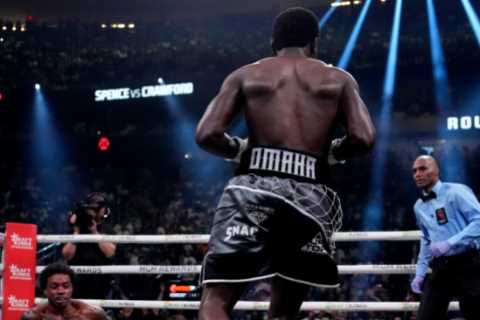 Terence Crawford smashes Errol Spence Jr in brutal ninth-round KO demolition in $100m mega-fight to become P4P No1