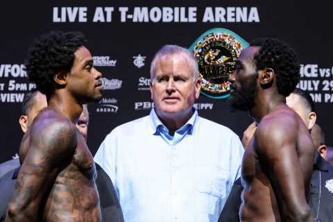TNT Sports make huge mistake on Terence Crawford vs Errol Spence Jr live TV broadcast leaving viewers bemused