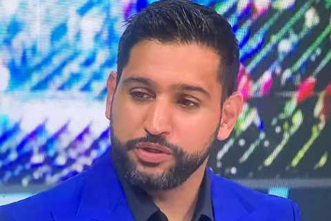 Amir Khan makes first TV appearance since marriage ‘split’ and sexting scandal – and he’s NOT wearing wedding ring