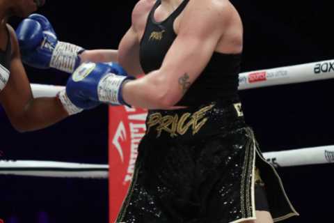 Lauren Price pays tribute to late brother with win tainted by opponent's brutal injury