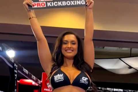 Meet Amber Field: The Stunning Ring Girl Taking the Bare Knuckle Fighting Championship by Storm