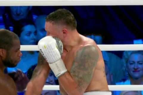Oleksandr Usyk’s Wife Urged Him to Fight Back After Controversial Low Blow