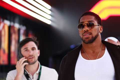 Anthony Joshua Spotted at Saudi Arabian Grand Prix After Brutal Win