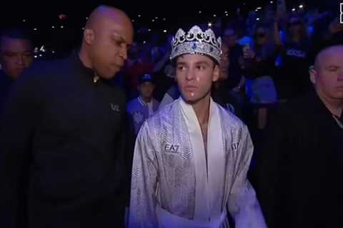 Ryan Garcia Wears $1 Million Crown for Ring Walk Before Devin Haney Fight