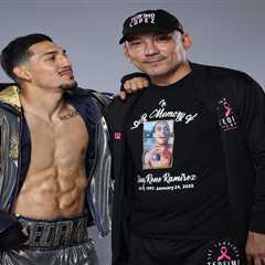 Teofimo Lopez plans to train his son despite the 'messy' relationship with his own dad